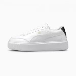 Image of PUMA Oslo Maja Womens Trainers, White/Black, size 7.5, Shoes