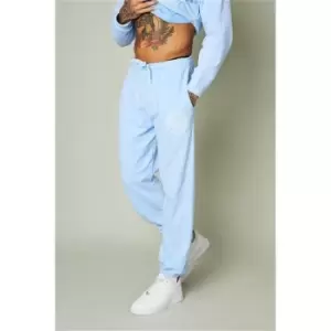 Image of I Saw It First Baby Blue Mens Graphic Joggers - Blue