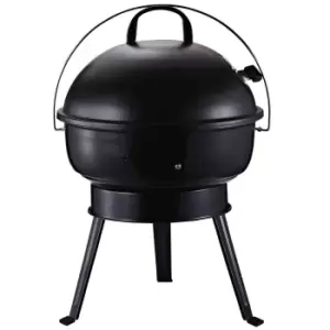 Image of Outsunny Bbq Charcoal Grill Portable Outdoor Party W/ Airvents Anti-scald Handle