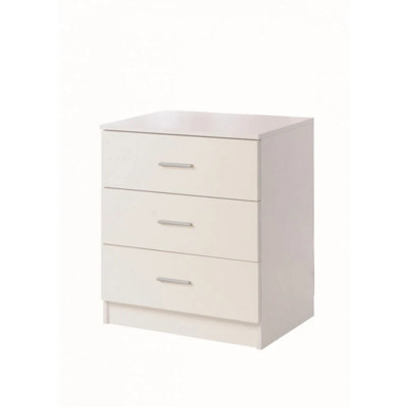 Image of Timber Art Design Rio Costa Chest 3 Drawers Bedroom Living Room Storage White