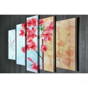 Image of BC014 Multicolor Decorative Canvas Painting (5 Pieces)