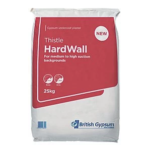 Image of British Gypsum Thistle Hardwall Plaster - 25KG