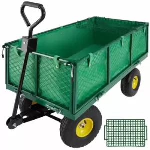 Image of Tectake Garden Trolley With Shelf Max. 550Kg Green