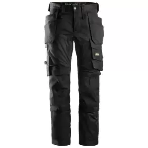 Image of Snickers - Mens All Round Work Holster Pocket Stretch Trousers (33S) (Black) - Black