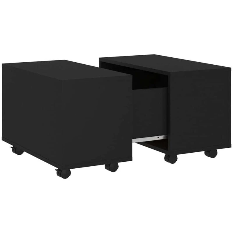 Image of VIDAXL Coffee Table Black 60x60x38cm Engineered Wood vidaXL 8720286560600
