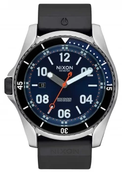 Image of Nixon Descender Sport Blue Sunray Black Silicone Strap Watch
