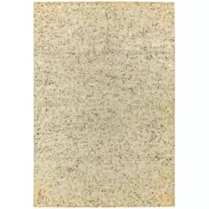 Image of Asiatic Carpets Elona Mosaic Cowhide Hand Sewn Rug Gold - 160 x 230cm