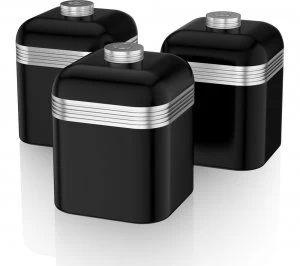 Image of Swan Retro SWKA1020BN 1-litre Canisters Pack of 3