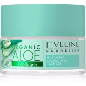 Image of Eveline Cosmetics Organic Aloe+Collagen Mattifying Face Gel 50ml