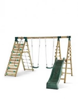 Image of Plum Woolly Monkey Wooden Swing Set