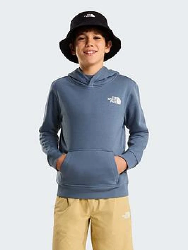 Image of The North Face Unisex Kids TNF Box Never Stop Exploring Hoodie Grnite Grey 0U3 unisex S