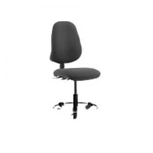 Image of Task Office Chair Eclipse II Lever Charcoal Fabric With Hi Rise Draughtsman Kit