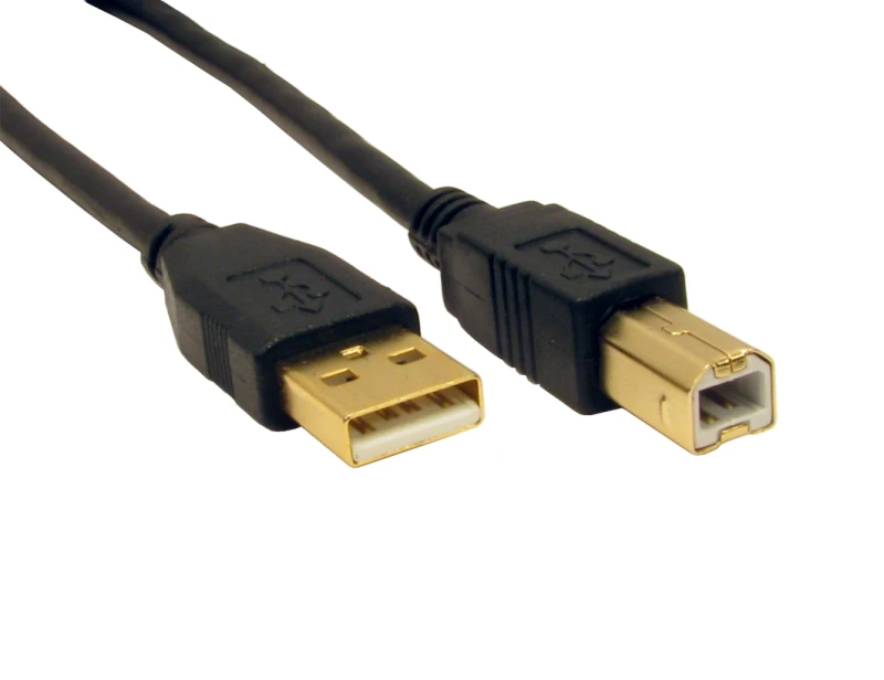 Image of Cables Direct 1.8m USB 2.0 USB cable USB A USB B Black