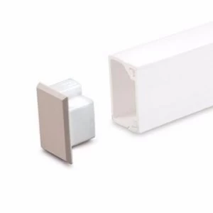 Image of Zexum 16mm x 16mm Mini Trunking Accessories - Stop End