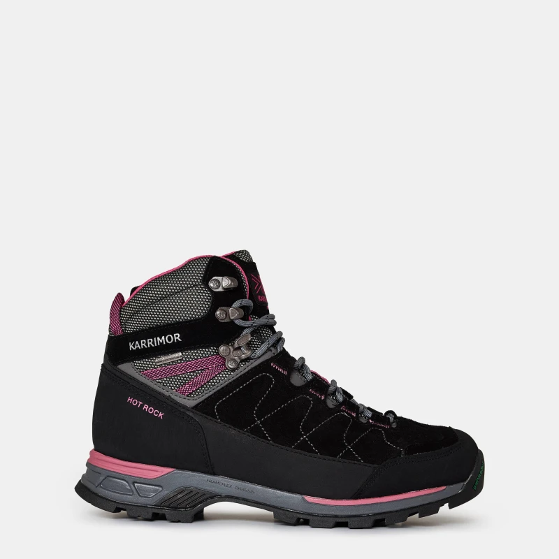 Image of Karrimor Hot Rock Waterproof Walking Boots Womens Black/Pink female 3 (36)