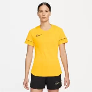 Image of Nike Dri-FIT Academy Womens Short-Sleeve Soccer Top - Orange