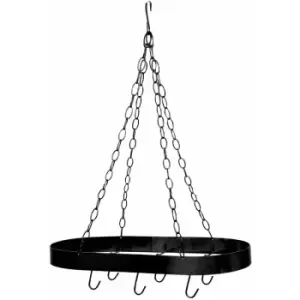Image of Premier Housewares - Matt Black Oval Ceiling Rack