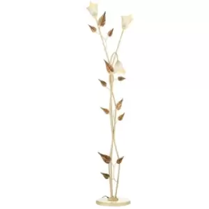 Image of Onli Vanda 3 Light Multi Arm Floor Lamp, Ivory