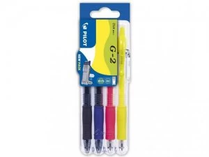 Image of Pilot G207 Retractable Gel 0.7mm Assorted Set2Go PK4