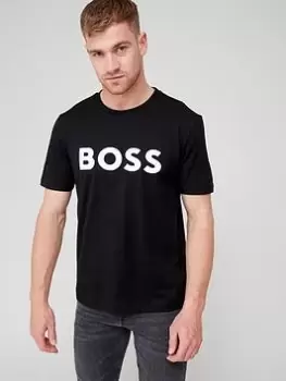 Image of BOSS Tiburt 354 Regular Fit T-Shirt - Black, Size L, Men