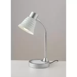 Image of Lampe de table Leonardo blanc ampoules 39cm