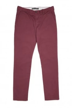 Image of Mens French Connection Machine Gun Stretch Chinos Red