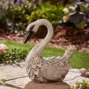 Image of Garden Gear Metal Swan Graden Ornament