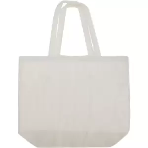 Image of Westford Mill Maxi Tote/Shopper Bag For Life (Pack of 2) (One Size) (White) - White