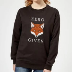 Image of Zero Fox Given Womens Sweatshirt - Black - 4XL - Black