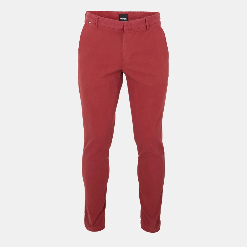 Image of Boss Mens Kaito1 Straight Leg Trousers Open Brown male 30W R