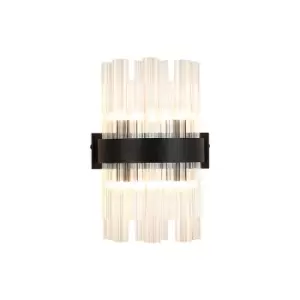 Image of Lysander 4 Light G9, Wall Lamp, Satin Black, Clear