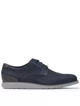 Image of Rockport Tm Craft Wingtip Casual Shoe, Blue, Size 8, Men