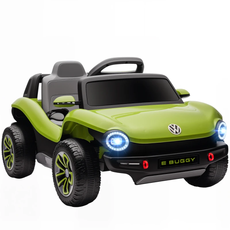 Image of AIYAPLAY Volkswagen Licensed Kids Electric Car w/ Remote, Suspension, Green 370-413V70GN