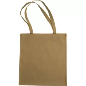 Image of Jassz Bags "Beech" Cotton Large Handle Shopping Bag / Tote (Pack of 2) (One Size) (Iced Coffee) - Iced Coffee