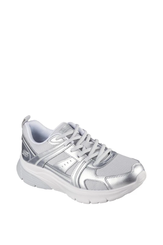 Image of Skechers Womens BOBS Vamos Trainers in Silver Size: 4 Silver Female 4