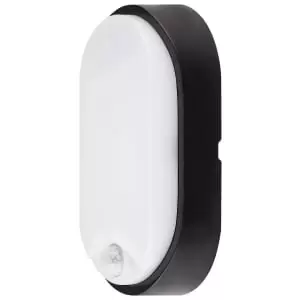 Image of Luceco Eco Oval Bulkhead Light PIR IP54 700 Lumens - 10W