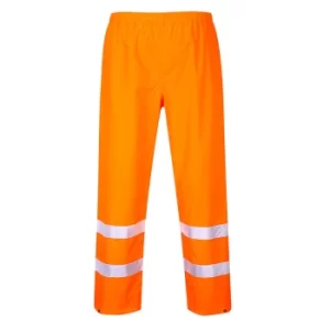 Image of Oxford Weave 300D Class 1 Hi Vis Trousers Orange Medium 32"