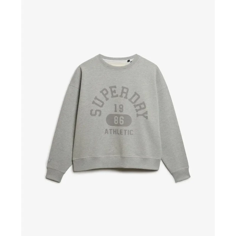 Image of Superdry Sweatshirt woman Superdry Athletic Essentials Gris Female L