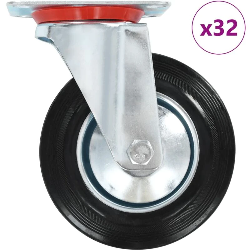 Image of VIDAXL 32 pcs Swivel Casters 160 mm Vidaxl 8719883717821