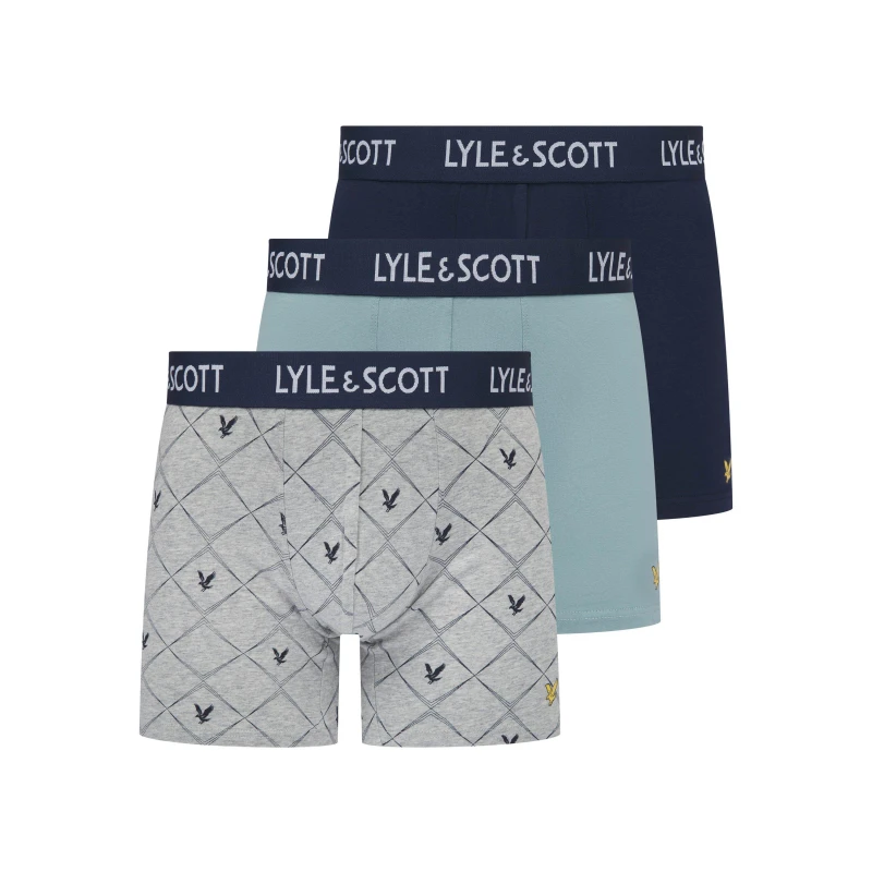 Image of Lyle and Scott 3 Pack Trunks - Multi Multi S