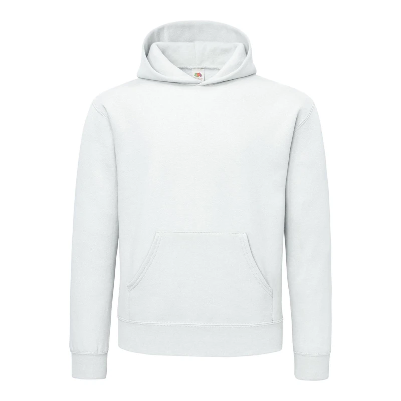 Image of Fruit Of The Loom Fruit of the Loom Men Cotton Hoodie in White Size: 3X-Large White XXXL Male 5063750314709