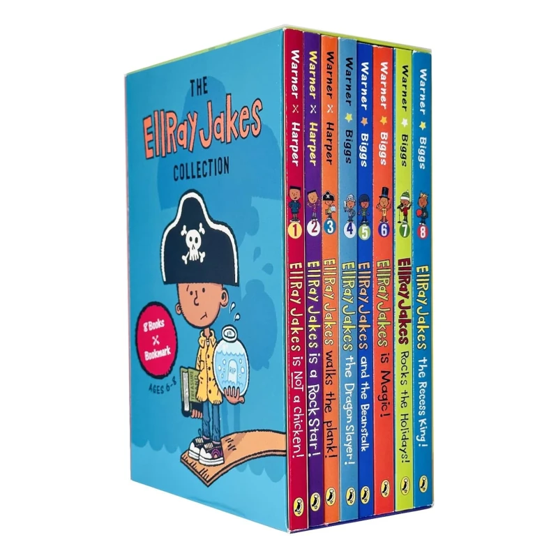 Image of EllRay Jakes Series 8 Book Box Set By Sally Warner Is Not a Chicken Is a Rock Star Sally Warner Books
