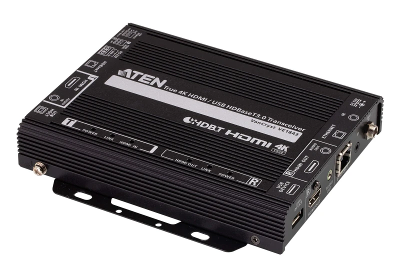 Image of Aten ATEN VE1843 AV extender AV transmitter & receiver Black VE1843