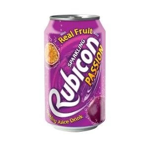 Image of Rubicon 330ml Passion Fruit Flavoured Soft Drink Pack of 24 1418432