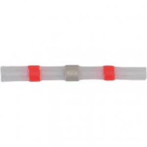 Image of Sealey RTSSB25 Heat Shrink Butt Connector Solder Terminal 22-18 AWG Red
