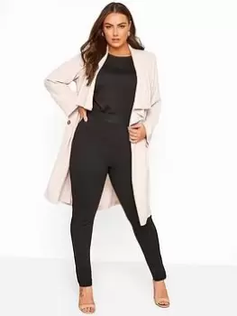 Image of Yours Ponte Roma Trouser Black, Size 18, Women