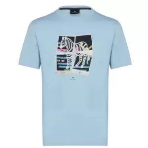 Image of Paul Smith Photo T-Shirt - Blue