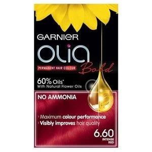 Image of Garnier Olia 6.60 Intense Red Permanent Hair Dye Red