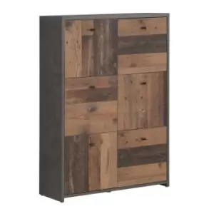 Image of FWStyle Industrial Home Office 6 Door Cabinet