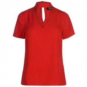 Image of Firetrap Blackseal Choker Top - Red